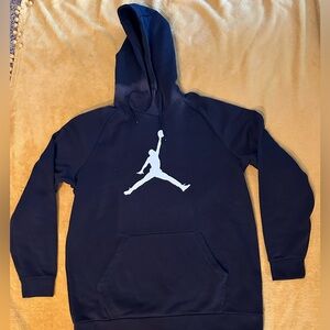 Jordan Jumpman Men’s Black Pullover Hoodie Sweatshirt.Men’s Size XL
